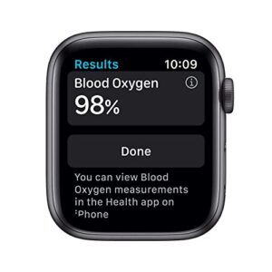 Apple Watch Series 6 (GPS + Cellular, 44mm) - Space Gray Aluminum Case with Black Sport Band (Renewed)