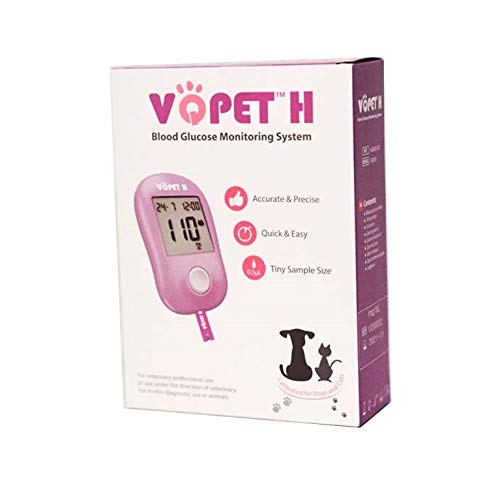 VQPET H Veterinary Blood Glucose Monitoring System for Pet Use Starter KIT