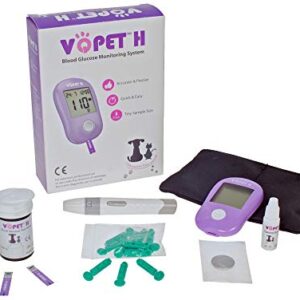 VQPET H Veterinary Blood Glucose Monitoring System for Pet Use Starter KIT