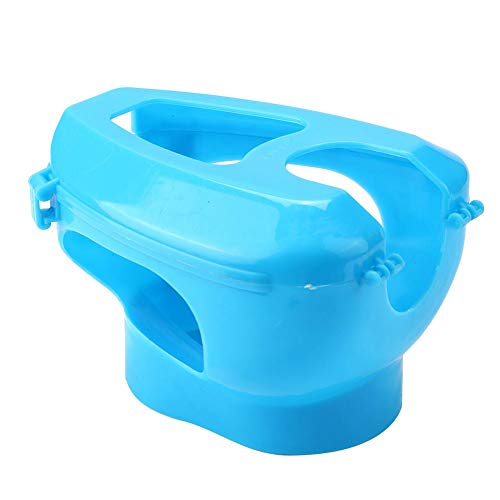 TOPINCN Pigeon Injection Holder Plastic Pigeon Fixers Pigeon Injection Holder for Feeding Pigeons Fixed Mount Bird Supply (Blue)