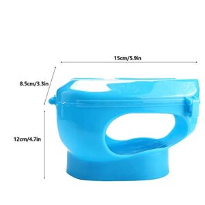 TOPINCN Pigeon Injection Holder Plastic Pigeon Fixers Pigeon Injection Holder for Feeding Pigeons Fixed Mount Bird Supply (Blue)