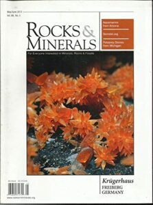 rocks & minerals magazine, may/jun, 2013 front cover page rough, check picture