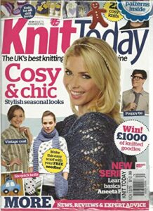 knit today, november, 2012 issue # 79 (the uk's best knitting magazine)