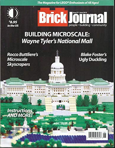 BRICK JOURNAL, JUNE, 2019 ISSUE, 57 VERY MINOR CUT ON FRONT COVER PAGE.