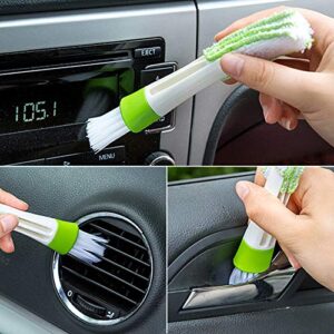 AIFUDA 10 Pcs Car Cleaning Brush Kit, Detail Brush (Set of 5), Wire Brush, Blinds Brush and Air Vent Brush, for Auto Detailing Cleaning Car Motorcycle Interior, Exterior, Leather, Air Vents