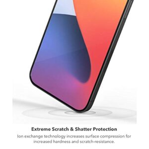 ZAGG InvisibleShield Glass Elite Plus Screen Protector - Made for iPhone 12 Pro, iPhone 12, iPhone 11, iPhone XR - Case Friendly Screen - Impact & Scratch Protection, clear (200106651)