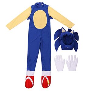 Yakogy Halloween Pretend Play Costumes Onesie Kids Costume Cartoon Jumpsuit Bodysuit,S