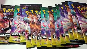 pokeman champions path booster packs bundle lot of 4 sealed packs