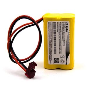 elxjar (2-Pack) 4.8V 1000mAh Ni-CD Battery Pack Replacement for Sure-Lites SL026155 SL-026155 SL-026-155 Max Power Exit Sign Emergency Light