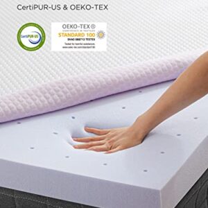 PERLECARE 3 Inch Gel Memory Foam Mattress Topper for Pressure Relief, Premium Soft Mattress Topper for Cooling Sleep, Non-Slip Design with Removable & Washable Cover, CertiPUR-US Certified - Twin