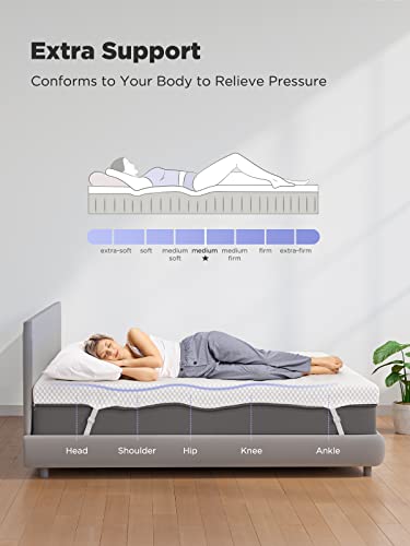 PERLECARE 3 Inch Gel Memory Foam Mattress Topper for Pressure Relief, Premium Soft Mattress Topper for Cooling Sleep, Non-Slip Design with Removable & Washable Cover, CertiPUR-US Certified - Twin