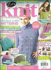 let's knit, issue,77 march, 2014 (the uk's best selling knit magazine)