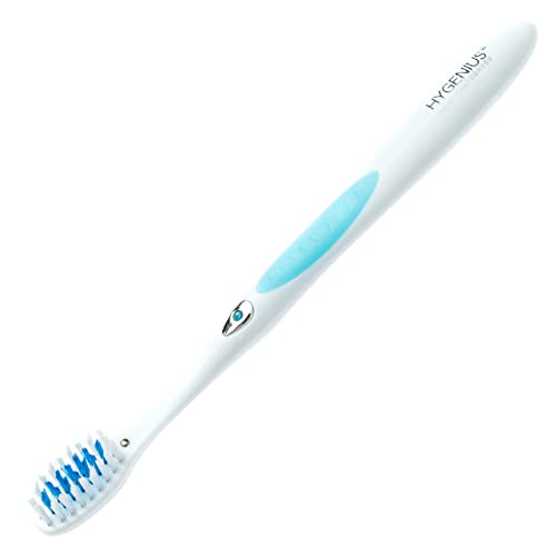 HyGenius Ionic Toothbrush. The Ultimate Plaque Fighting Trillion ION Toothbrush. A Dentist Clean at a Drug Store Price. (Aqua)