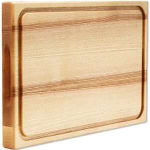 extra large wood cutting board large wooden cutting boards for kitchen 18x12x1.5 butcher block countertop wood chopping board smak ash wood bread meat cheese cutting board serving charcuterie board