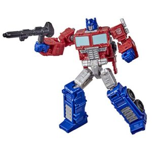 transformers toys generations war for cybertron: kingdom core class wfc-k1 optimus prime action figure - kids ages 8 and up, 3.5-inch