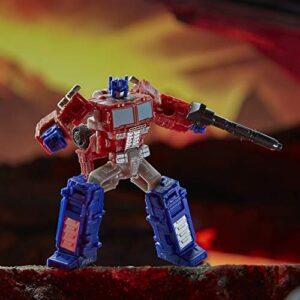 Transformers Toys Generations War for Cybertron: Kingdom Core Class WFC-K1 Optimus Prime Action Figure - Kids Ages 8 and Up, 3.5-inch