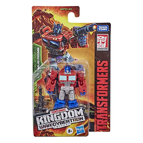 Transformers Toys Generations War for Cybertron: Kingdom Core Class WFC-K1 Optimus Prime Action Figure - Kids Ages 8 and Up, 3.5-inch