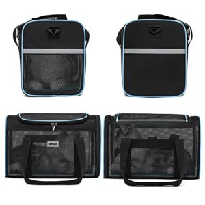 SERCOVE Frame Soft Surface pet Carrier, cat, Dog and Rabbit Transport Carrier, Airline-Approved pet Transport Carrier, Carrier Non-Collapse Deformation and Safety Special Zipper Hook Design.