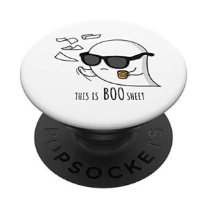 this is boo sheet ghost halloween party popsockets swappable popgrip