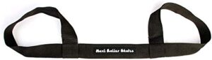 roller skate leash - transport strap for skates (black)