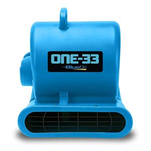 bluedri one-33 air mover, 1/3 hp 2900 cfm industrial water damage flood restoration carpet and floor drying blower fan
