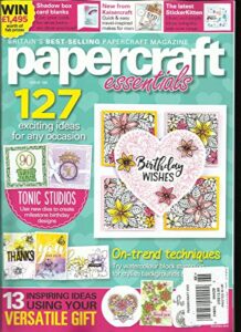 papercraft essentials, 2018 issue,168 free gifts or card kit are not include