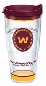 tervis made in usa double walled nfl washington insulated tumbler cup keeps drinks cold & hot, 24oz, tradition