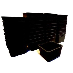 the rop shop | (pack of 36) black cage cups for chickens, dogs, pheasants, rabbits feed & water