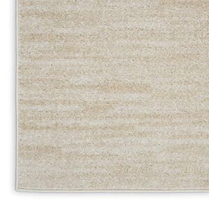 Nourison Essentials Indoor/Outdoor Ivory Beige 4' x 6' Area Rug, Easy -Cleaning, Non Shedding, Bed Room, Living Room, Dining Room, Backyard, Deck, Patio (4x6)