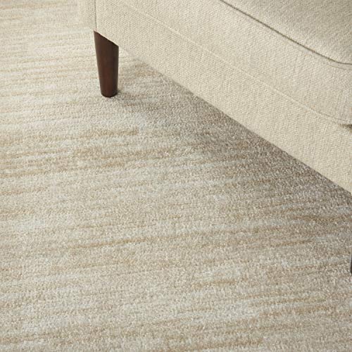 Nourison Essentials Indoor/Outdoor Ivory Beige 4' x 6' Area Rug, Easy -Cleaning, Non Shedding, Bed Room, Living Room, Dining Room, Backyard, Deck, Patio (4x6)