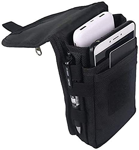 Cell Phone Pouch, Cell Phone Holsters for Men Belt, Multi-Purpose Phone Belt Pouch, Phone Case Tool Holder, Tactical Molle Phone Pouch Carrying Case, Men's Waist Pocket for Hiking & Rescue