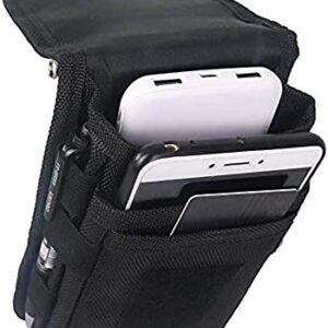 Cell Phone Pouch, Cell Phone Holsters for Men Belt, Multi-Purpose Phone Belt Pouch, Phone Case Tool Holder, Tactical Molle Phone Pouch Carrying Case, Men's Waist Pocket for Hiking & Rescue