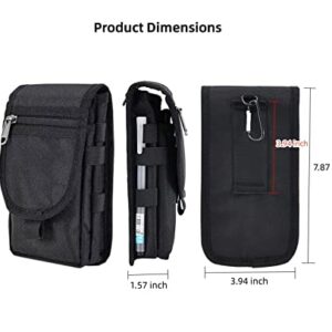 Cell Phone Pouch, Cell Phone Holsters for Men Belt, Multi-Purpose Phone Belt Pouch, Phone Case Tool Holder, Tactical Molle Phone Pouch Carrying Case, Men's Waist Pocket for Hiking & Rescue