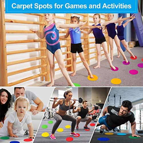 K-Musculo FLOURICH Carpet Spots for Classroom, Carpet Dots (45 Pack of 5), Carpet Circles (9 Colors), Classroom Supplies for Teachers Elementary, Spot Markers, Teacher Supplies for Classroom