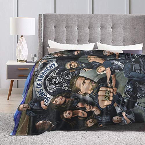 SKEGVINRE Sons of Anarchy Blanket Flannel Throw Blanket Soft Lightweight Winter Fuzzy Bed Blanket for Couch Sofa Bedroom 50"x40"