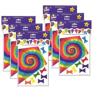 north star teacher resources bulletin board accents, kites - soar to your potential, 40 per pack, 6 packs (nst3214-6)