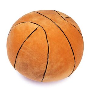 plush basketball | fluffy stuffed basketball plush toy | soft stuffed basketball plush | basketball plush toys | gift for toddler boys | 8” diameter