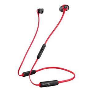 hyperx cloud buds – bluetooth wireless headphones, qualcomm aptx hd, 10 hour battery life, 14mm drivers, comfortable silicone ear tips, 3 ear tip sizes included, mesh travel pouch