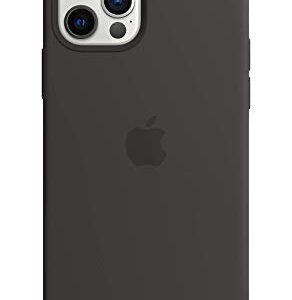 Apple iPhone 12 and iPhone 12 Pro Silicone Case with MagSafe - Black
