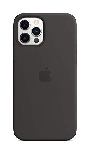 Apple iPhone 12 and iPhone 12 Pro Silicone Case with MagSafe - Black