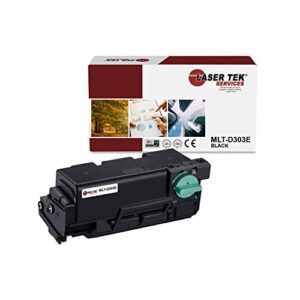 laser tek services compatible extra high yield toner cartridge replacement for samsung mltd303e mlt-d303e works with samsung proxpress m4580fx printers (black, 1 pack) - 40,000 pages