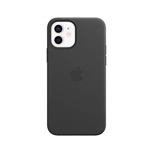 Apple iPhone 12 and iPhone 12 Pro Leather Case with MagSafe - Black