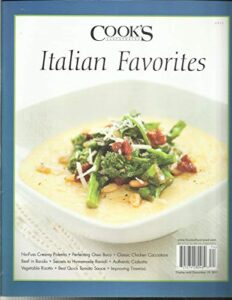 cook's illustrated magazine, italian favorites issue, 2011