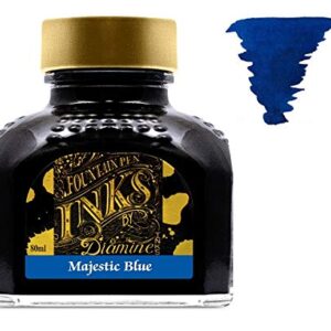 Diamine - 80ml Fountain Pen Primary Colour Ink Set - Oxblood & Majestic Blue & Sherwood Green