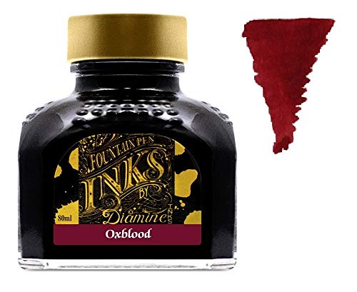 Diamine - 80ml Fountain Pen Primary Colour Ink Set - Oxblood & Majestic Blue & Sherwood Green