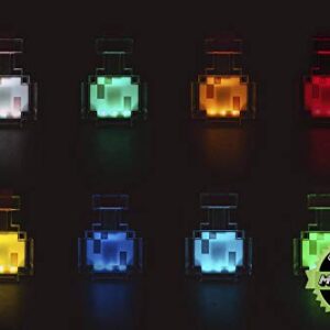 Minecraft Potion Bottle Light Color-Changing LED Lamp | 7 Inch Night Light