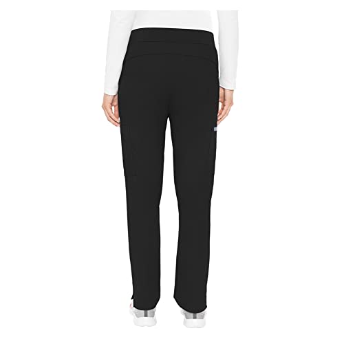 Med Couture Peaches Women's Yoga Waist Pant, Black, Large