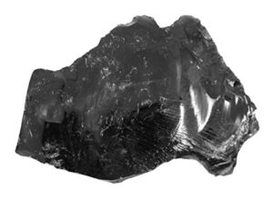 raw obsidian, igneous rock specimen - approx. 3"- geologist selected & hand processed - great for science classrooms - eisco labs