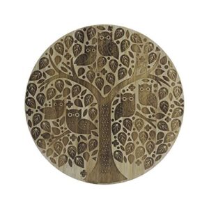mason cash in the forest round serving board, brown