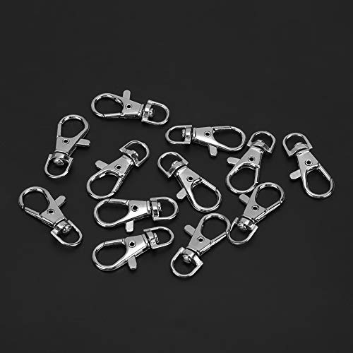 Pssopp 12Pcs Pet Birds Cage Metal Hook Clip Iron Anti-Escape Pet Bird Cage Door Buckle Lock Claw Trigger Snap Hook